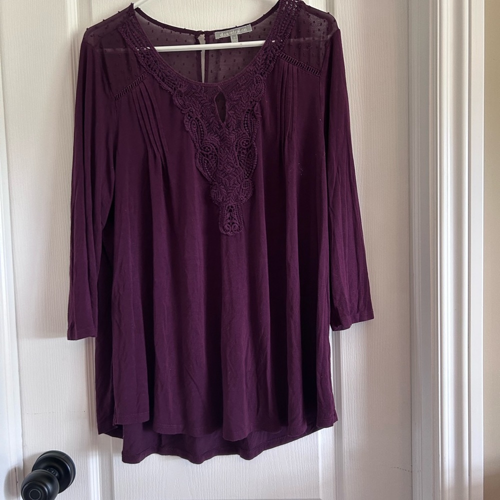 Daniel Rainn Deep Purple Blouse